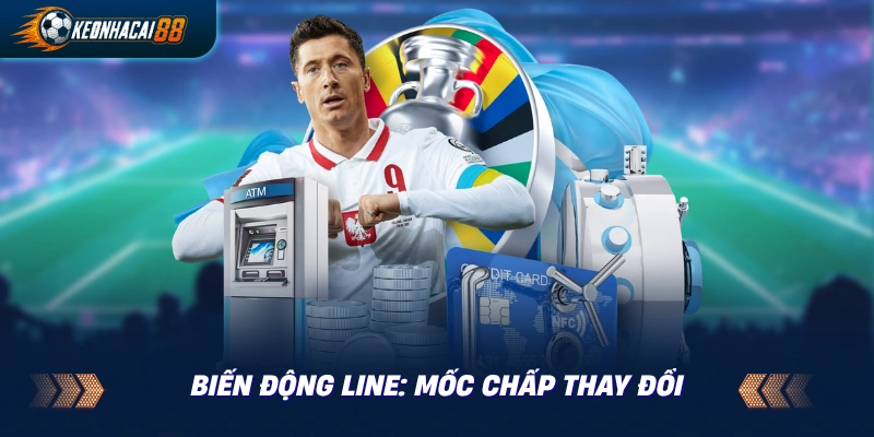 Ví dụ biến động line khi mốc handicap chuyển từ 0.25 sang 0.5 trong vài giờ