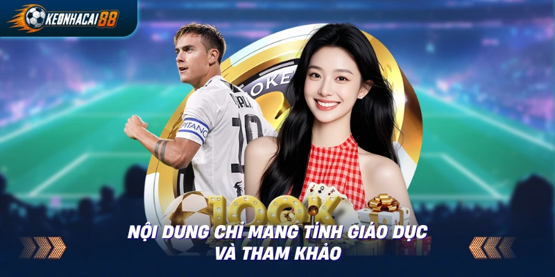 Thông điệp disclaimer england2018bid.com: nội dung giáo dục, không hướng dẫn đặt cược